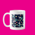 Retro Horses on Blue Coffee Mug
