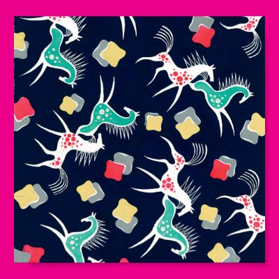 Retro Horses on Blue Posters Zazzle_print