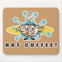 retro hot coffee design mousepads by doonidesigns retro hot coffee design mousepads