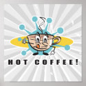 retro hot coffee design