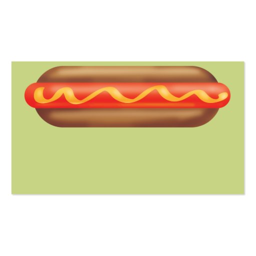 Retro Hotdog - Business Business Card (back side)