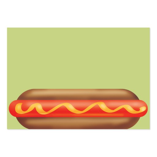 Retro Hotdog - Chubby Business Card (back side)