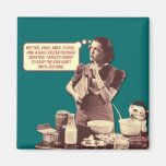 Retro Housewife Magnet - Sleepytime Cake Recipe