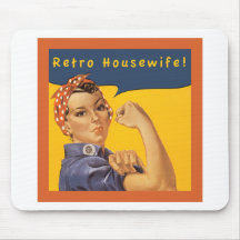 Retro Housewife! Mouse Mat
