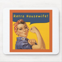 Retro Housewife! mousepads