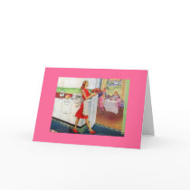 Retro Housewife on Thanksgiving cards