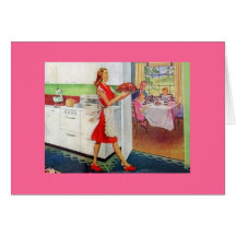 Retro Housewife on Thanksgiving Cards