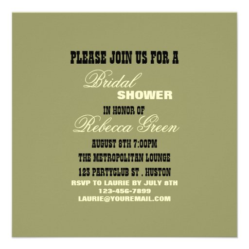 retro housewife pin up girl bridal shower custom announcement