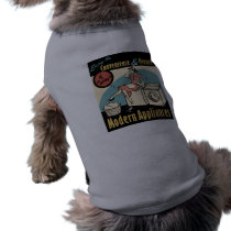 Retro Housewife Washer Dryer Dog Tshirt