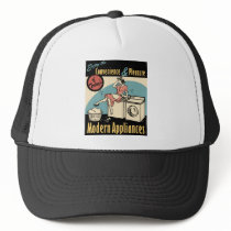 Retro Housewife Washer Dryer Mesh Hats