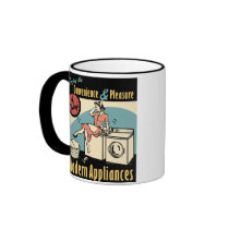 Retro Housewife Washer Dryer Coffee Mugs