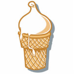 retro ice cream cone photo sculpture