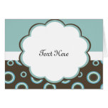 Retro In Blue Custom Card