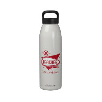 Retro Inspired Teacher Water Bottle water bottles