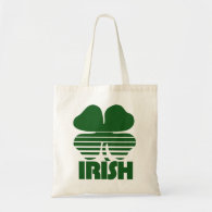 Retro Irish Shamrock Bags