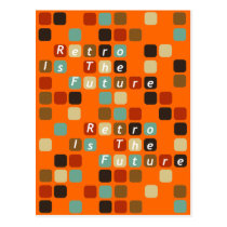 retro is the future Postcard postcards