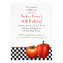 Retro Italian Birthday Invitation