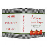 Retro Italian Kitchen Recipe Binder
