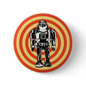 Retro Japanese Robot buttons by bearlax Retro Japanese Robot buttons