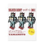 Retro Japanese Toy Robot Advertisement Post Card