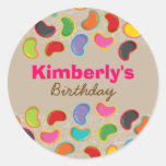 Retro Jellybean Pop Sweet Candy Whimsical Birthday Sticker