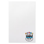 retro jester joker design personalized stationery