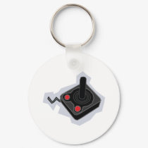 Retro Joystick - Video Games Gamer Gaming PC keychains by CasuallyHardcore Retro Joystick - Video Games Gamer Gaming PC keychains