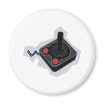 Retro Joystick - Video Games Gamer Gaming PC magnets by CasuallyHardcore Retro Joystick - Video Games Gamer Gaming PC magnets