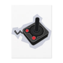 Retro Joystick - Video Games Gamer Gaming PC postcards by CasuallyHardcore Retro Joystick - Video Games Gamer Gaming PC postcards