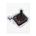 Retro Joystick - Video Games Gamer Gaming PC postcards