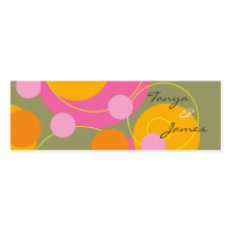 Retro Juicy Pink Dots Gift Tag / Thank You / business cards