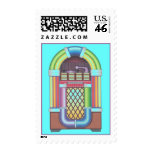 Retro Jukebox Mid-century style Postage Stamps
