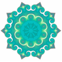 Retro Kaleidoscope Abstract Photo Cut Outs