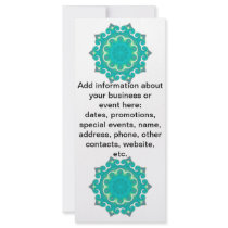 Retro Kaleidoscope Abstract Personalized Rack Card