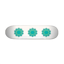 Retro Kaleidoscope Abstract Skate Deck