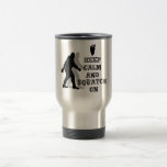 Retro Keep Calm and Carry On Sasquatch Mugs