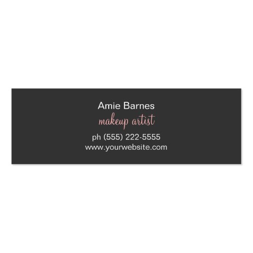 Retro Kissing Lips Cosmetology Referral Card Business Card Template (back side)