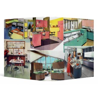 Retro Kitchen zazzle_binder