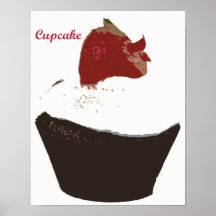 Retro Kitchen - Cupcake Print