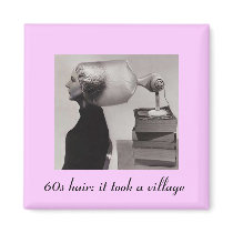 Retro Kitchen Fridge Magnet~60s Beehive Hairdo by Regella Retro Kitchen Fridge Magnet~60s Beehive Hairdo