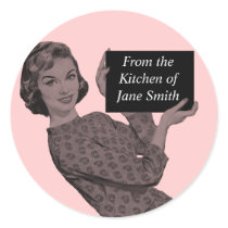 Retro Kitchen Label Stickers