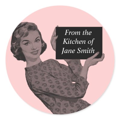 Retro Kitchen Label Stickers by grnidlady
