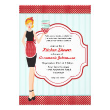 Retro Kitchen Shower Invitation