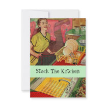 Retro Kitchen Stock The Kitchen Shower Invitation
