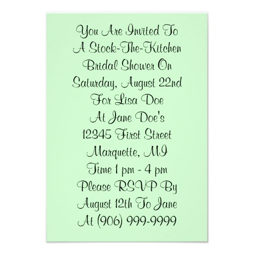 Retro Kitchen Stock The Kitchen Shower Invitation