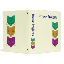Retro Kitty Trio binders