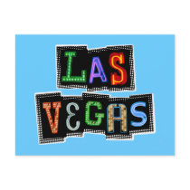 Retro Las Vegas Neon postcards by ElectricPopSpot Retro Las Vegas Neon postcards
