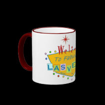 Retro Las Vegas Ringer T Mug