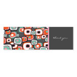 Retro Lava Flower Squares Thank You / Gift Tag / Retro Lava Flower Squares Thank You / Gift Tag /