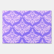 Retro Lavender Purple Yard Sign